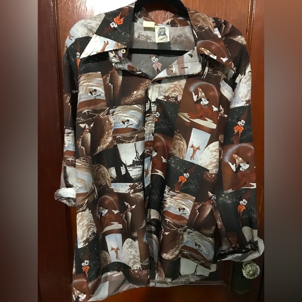 Vintage Mickey Mouse Fantasia Button Up